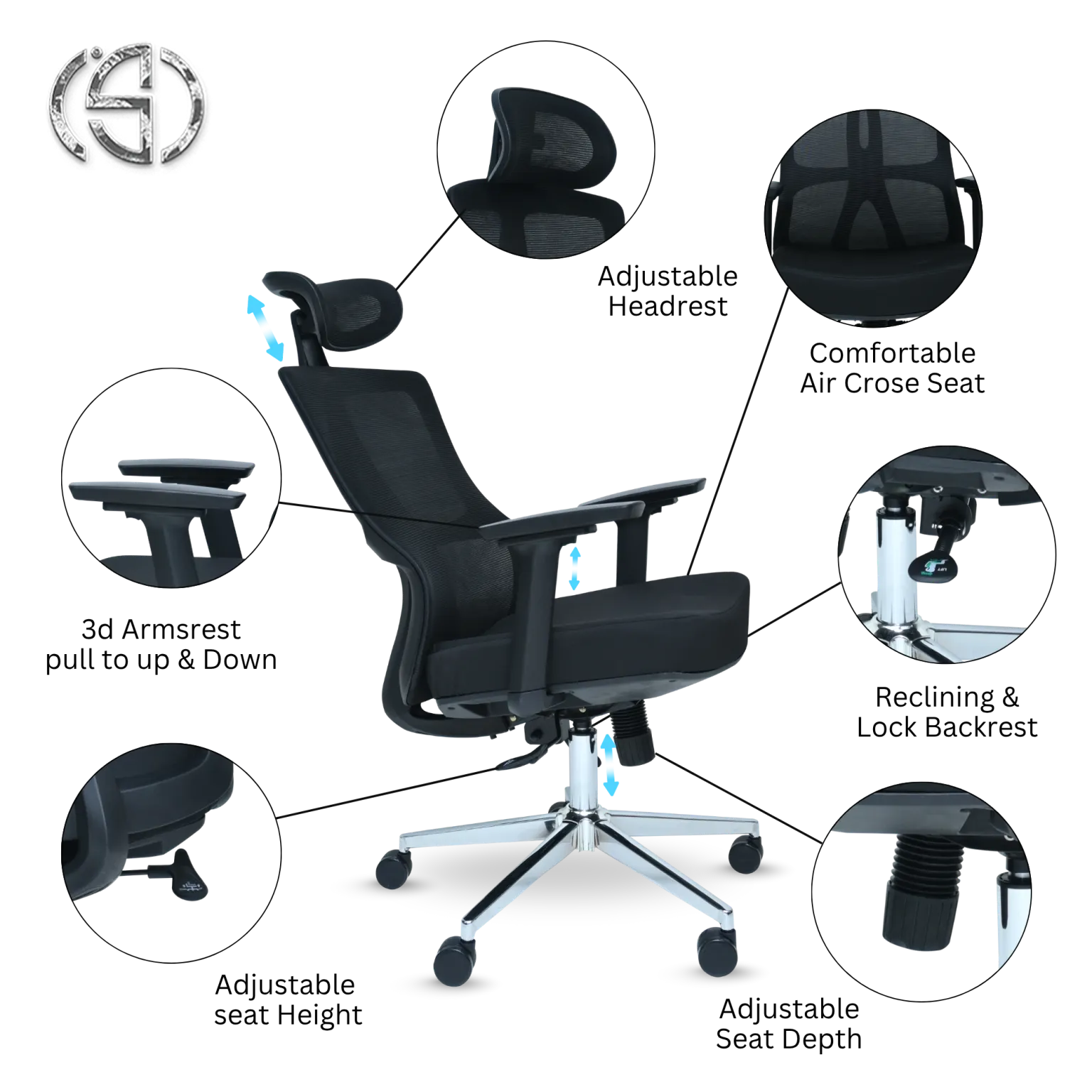 Revolving Chair – 3348