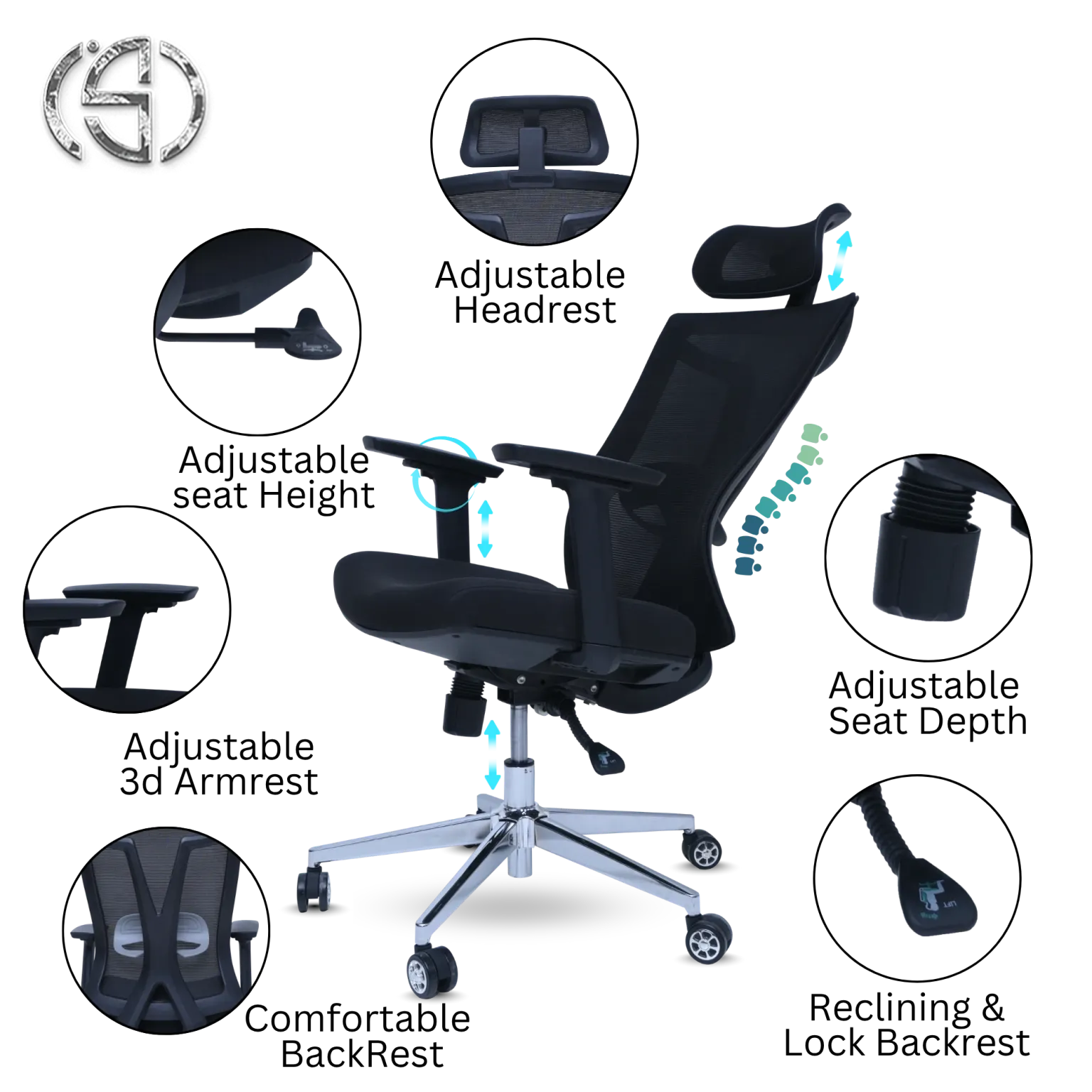 Revolving Chair – 3346